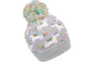 GENERIC SSP Hats Girls Unicorns Bobble Hat