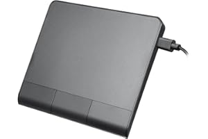 Perixx PERIPAD-506 - Panel táctil USB Delgado con Cable, Panel táctil Desmontable con Cable para usuarios de Escritorio y Laptop, tamaño Grande, 13,5 x 11,6 x 1,4 cm, Color Negro