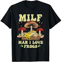 MILF Man I Love Frogs Funny Saying Frog Amphibian Lovers Vintage Men's T- Shirt