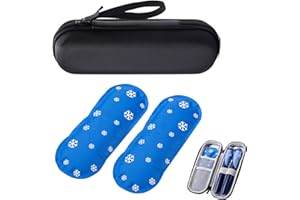 Dyiouxin Nevera Insulina Viaje,Nevera Portatil Insulina,Nevera Medicamentos Portatil,Estuche Insulina,Estuche de Viaje de Insulina,con 2 Bolsas de Gel Frio de Nylon