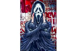 NAIMOER Halloween Diamond Painting Kits for Adults, Ghost Diamond Painting DIY 5D Diamond Painting Ghosts and Daggers Diamond Art Kits Picture Craft for Home Wall Decor 30x40cm