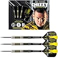 Harrows Dave Chisnall "Chizzy" 90% Tungsten Steel Tip Darts Set 22g, 23g, 24g & 25g - Includes Supergrip Carbon Shafts & Chizzy Flights