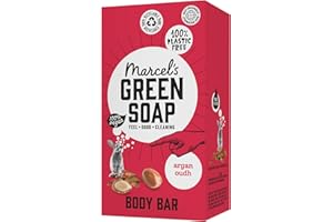 Marcel's Green Soap - Barek pod prysznic Argan & Oudh – mydło pod prysznic – mydło do ciała – przyjazne dla środowiska – wegańskie – 97% biodegradowalne – 150 g