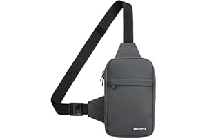 Waterfly Torba crossbody na klatkę piersiową: mała torba na ramię torba crossover torba na ramię do pracy w podróży kobiety mężczyźni