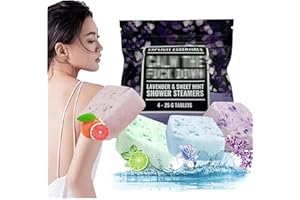 CLAVOIZ Swear Shower Steamers Gift Set, Shower Steamers, Aromatherapy SPA Kit, Self Care& Relaxation, Birthday Gifts for Women and Mom (Color : 4pcs)