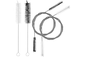 TIUGBJKGK 4 Pcs Desatascador Fregadero, 200cm Cepillo de Limpieza para Tuberías, Desatascador de Tuberias de Doble Cabezal Flexibles para Limpieza de Desagüe Cocina y Baño Limpia Tuberias(2 Cortas, 2 Largas)