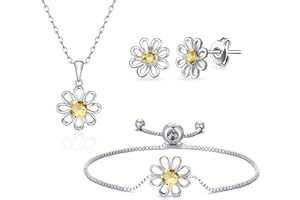 Philip Jones 3pc Daisy Bracelet Set Created with Zircondia® Crystals