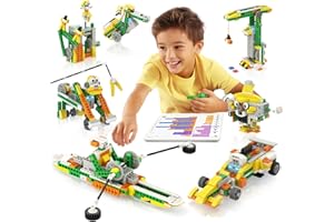 Apitor Robot Q Robot Building Kit, 20-in-1 Programmable APP RC Robot/Car Robotics Coding Kit, STEM Projects Educational Birthday Gifts for Boys Girls Kids Aged 6-12 (233 Pieces)