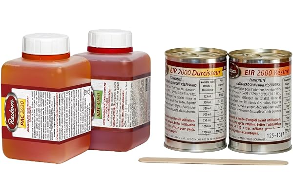 Restom - SUPERKIT - pour réservoir métallique Entre 15L et 25L - Traitement Complet pour intérieur de réservoir - Anticorrosion