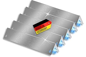 Urhome Aromaschienen & Brennerabdeckung für Weber Spirit 310/320/330 ab 2013 | Edelstahl 5er Set – passend als Alternative zum Weber Ersatzteil 7636 | Made in Germany