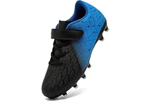 DimaiGlobal Scarpe da Calcio Bambini Ragazzi con Tacchetti Bassi Professionali Scarpe da Calcetto Futsal e Allenamento per Interno/Esterno - Antiscivolo Junior