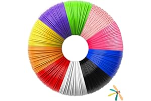 EILYGK 3D Stift PLA Filament 1,75 mm,10 Farben, je 5M, 3D Stift Nachfüllpacks Set, 3D Stift Zubehör für Kinder und Erwachsene Starterset, 3d Pen Filament für 3D Drucker Stift