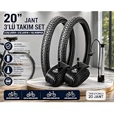 Servis 20X1.95 DIŞ LASTİK (THRONE) Bisiklet Lastiği ve İ&ccedil; Lastiği (2 ADET DIŞ LASTİK + 2 ADET İ&Ccedil; LASTİK+ 1 ADET BİSİKLET POMP