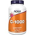 Now Foods, C-1000, 1.000mg, 250 Vegan Tablets, Lab-Tested, Vitamin C, Rosehip, Gluten Free, SOYA Free, Vegetarian