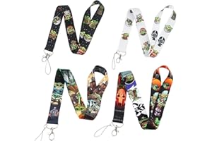 Nesloonp 4 Piezas Correa para el cuello, Star Baby llaves cuello, estampado a todo color por los dos lados, ideal para Acollador Tarjeta de Identificación, Llaves, Cámara, Teléfono Móvil