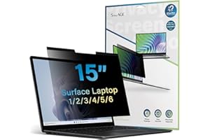 SenseAGE Magnetic Privacy Screen Filter for Surface Laptop 15 inch (6/5/4/3/2/1), Anti-Glare/Blue Light, Anti-Spy Screen Filter, Easy On/Off, Compatible with Microsoft Surface Laptop 15 inch