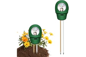 PUTAII Bodentester, 2025 Neu Bodentest Messgerät 3-in-1,Bodenmessgerät für Feuchtigkeit, Licht und pH,Boden-Feuchtigkeitsmessgerät für Rasen,Garten, Balkon Blumen und Pflanzen,kein Batterien erforderlich