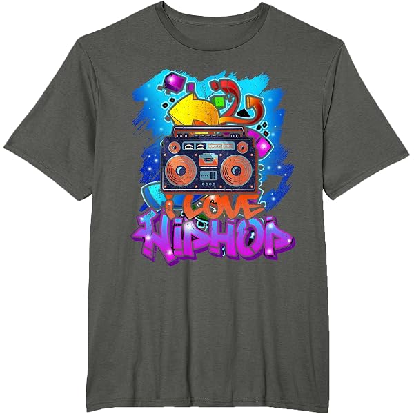 Maglietta Donna Makaya Con Stampa Cuffie Musicali | Tshirt Hip Hop Raglan Girocollo