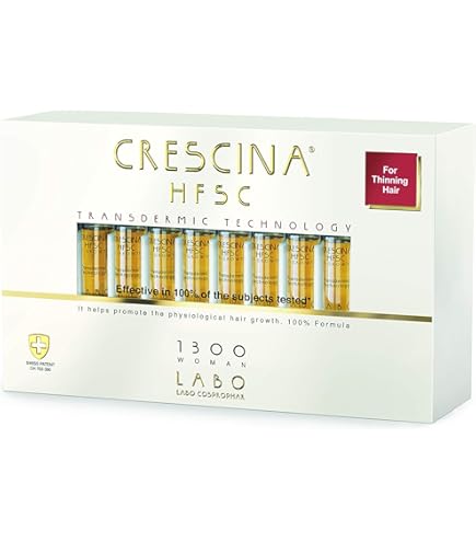 Crescina Transdermic Mito Hair Regrowth Treatment For Men - 2100 Formula, 20 Vials | For Advanced Thinning & Baldness