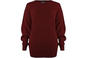 SA Fashions® Oversized New Ladies Womens Chunky Baggy Jumper Knitted Sweater Thick Top S-XXL 8-22