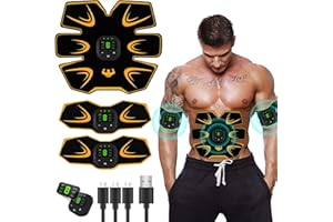 Yongge ABS Estimulador Muscular para Bdomen,Abdominales Electroestimulacion,Electroestimulador Muscular Abdominales,EMS Estimulador Muscular Abdominales Cinturón