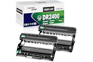 SINOPRINT Drum Unit DR2400 DR-2400 Compatible with Brother DR-2400 Drum Unit Black for MFC-L2710DW DCP-L2510D HL-L2350DW HL-L2375DW HL-L2310D HL-L2370DN MFC-L2750DW MFC-L2710DN DCP-L2530DW, 2 Black