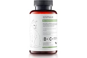Vitamines pour chats - 120 comprimés à mâcher - Métabolisme, système immunitaire, peau & pelage - Complément alimentaire avec complexe de vitamines B, oméga 3, zinc & plus - animaux Nutrients for Cats