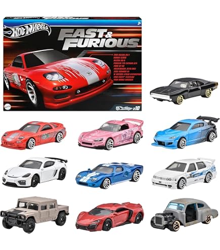 Hot Wheels Hızlı ve Öfkeli 5'li Oyuncak Yarışı ve Drift Arabaları