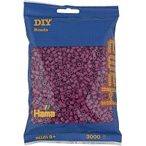 HAMA - sachet de perles à repasser env. 3000 perles midi loisirs créatifs et mosaïques pour enfants dès 5 ans jeu créatif et décoration artisanale grey à partir de 4,85 € (août 2026