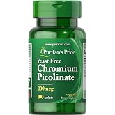 Puritans Pride Chromium Picolinate 200 Mcg 100 Tablet AROMASIZ Renkli