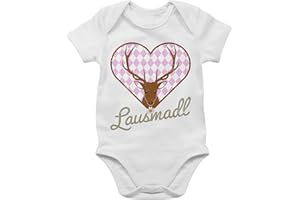 Shirtracer - Baby Body Junge Mädchen - Kompatibel mit Oktoberfest Outfit - Lausmadl Hirsch