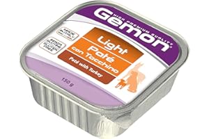 Monge GEMON Cane Adulto Pate' Light con Tacchino 12 X 150 GR.