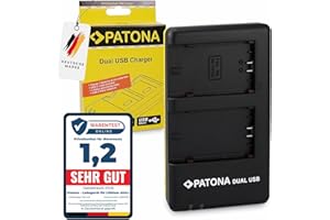 PATONA NP-FZ100 Ladegerät USB Dual 1927 - kompatibel mit Sony Alpha ILCE 6600 6700 7c II 7CR 7 III 7R III IV 7S III 9 9R 9S 9 I II FX3 FX30 usw