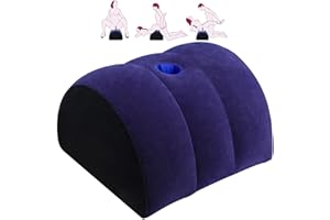 Prosixtoy Almohada de Posición Sexo Consolador Montura - Juguete Sexual para Parejas Almohada Sexo Inflable Juegos Sexo para Adultos Cojín Posición Punto G Muebles Sexuales para Parejas Mujeres(Azul)