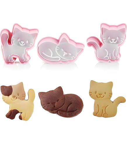 12 Formine Per Biscotti Gatto In Acciaio Inox – Set Stampini Per Biscotti A Forma Di Gatto, Ideali Per Pasta, Fondente E DIY In Cucina