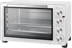 INFINITON ELECTRONICS INFINITON HSM-A30B – Horno sobremesa, Blanco, 30L, 1500W, Convección, Doble acristalamiento, Luz interior, Temporizador 60 min.