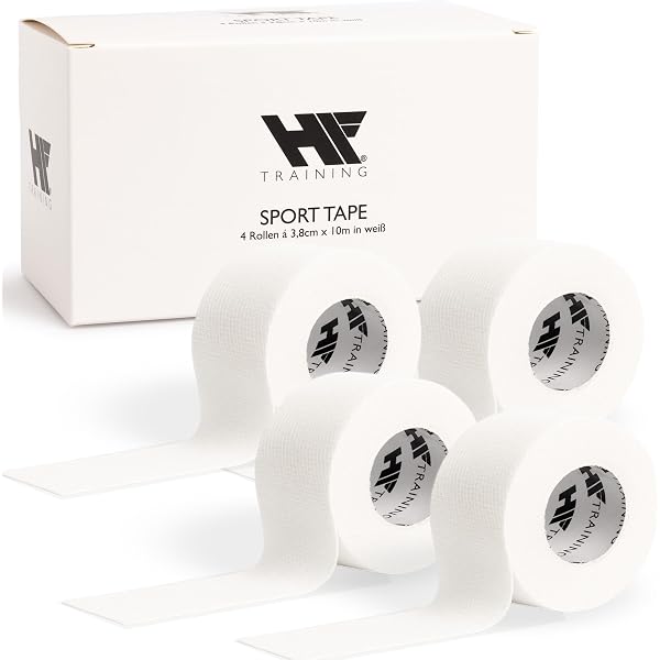 Ziatec Baumwolle Sport-Tape Premium – 3,8 Cm X 10 M | 6 Rollen Schwarz | Gelenktape Für Knöchel, Knie & Finger | Stabil & Atmungsaktiv