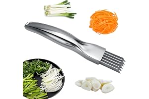 Krokodare i rostfritt stål; Scallion cutter; kammad kniv; Scallion hackare; Lökhackare; Lökskärare; grönsakshackare; kryddhackare; mathackare; köksprylar (platt handtag)