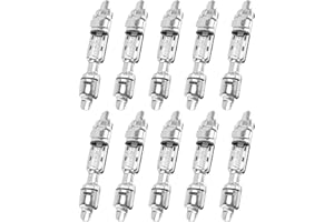 Yeruvce 10 PièCes Canne à PêChe Porte-Moulinets de PêChe SièGe de Moulinet de PêChe Support Pont Roue de PêChe Tige Porte-Clip de PêChe MatéRiel de PêChe