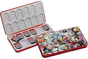 BAYINBROOK Custodia per Schede di Gioco, Custodie Giochi per Switch, Switch Game Card Case, Con 24 Giochi Cartridge Slot & 24 SD Card Storage, Design Magnetico,Organizer Antiurto Resistente All'acqua (DC2404)