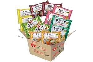MiFan Ramen Box - Le Favori de la Famille avec 15 pièces de ramen instantanés Deame de Nissin pour une explosion de saveurs, 5 goûts différents.