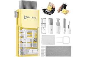 Ordilend 10 en 1 Kit de Limpieza Teclado pc Ordenador portátil Cepillo Limpiar Pantalla para Phone Tablet Auriculares Smartphone Earbuds Headphones cámara