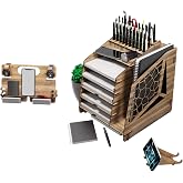 KUK Design VoronoiXL Office Desktop Organizer Set A4 Document Rack (Black)