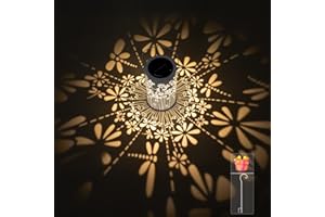 Freekite Lanterne Solaire Extérieur, Lampe Solaire Exterieur étanche IP65 en Métal avec Crochet de Berger, Lumière Solaire pour Jardin Extérieur Table Patio Balcon Camping Cour Décoration