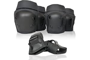 WeLLIFE Set Protezioni per Bambini Kit Ginocchiere Gomitiere e Polsi dai 3 ai 16 Anni con Varie Taglie Adatto per Pattini, Bici, Skateboard