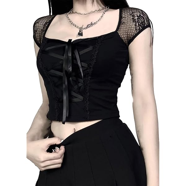 SEAUR Gothic rok dames zwart korte punk minirok steampunk rok