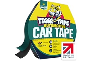 Tiger Tape® Car Number Plate Tape | UK Automotive Grade Vehicle Registration Adhesive | No drilling required | Perfect for Pr