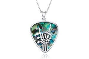 CUPENDA Tetragrammaton/Thor Hammer/Wikinger Kompass/Keltischer Knoten Halskette Sterling Silber Mondstein/Abalone Muschel/Schwarzer Onyx Anhänger Wikinger Schmuck Geschenke für Frauen