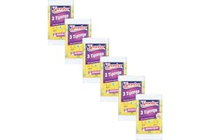 Spontex Lot de 6 Packs de 3 éponges Plates Tiponge - 18 éponges