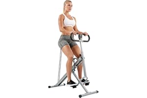 ‎SUNNY HEALTH & FITNESS Sunny Health & Fitness Upright Row-N-Ride, Vielseitiger Ganzkörpertraining Trainer mit Kniebeugenunterstützung, Rudergerät, Gesäß- und Beintrainer, Optional PRO und PLUS Kniebeugenmaschine